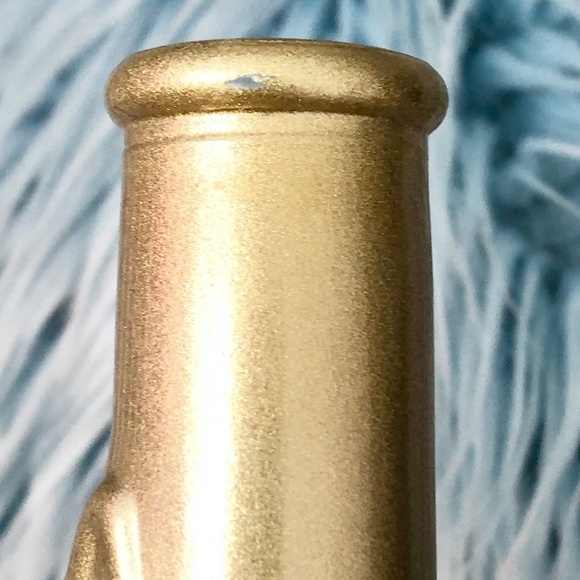 Happy Cat, Metallic Gold, 2007, Empty, Collector, Glass, Wine Bottle, 13" Tall - Picture 15 of 15